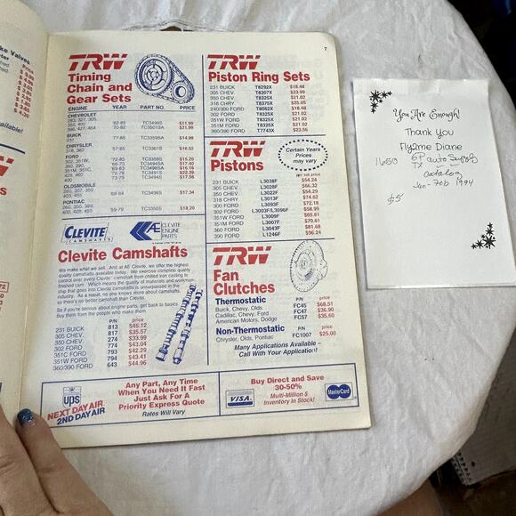 GP Great Plains Auto Supply TX motor parts catalog jan feb 1994 - Picture 3 of 3